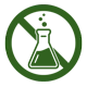 No harsh chemicals icon
